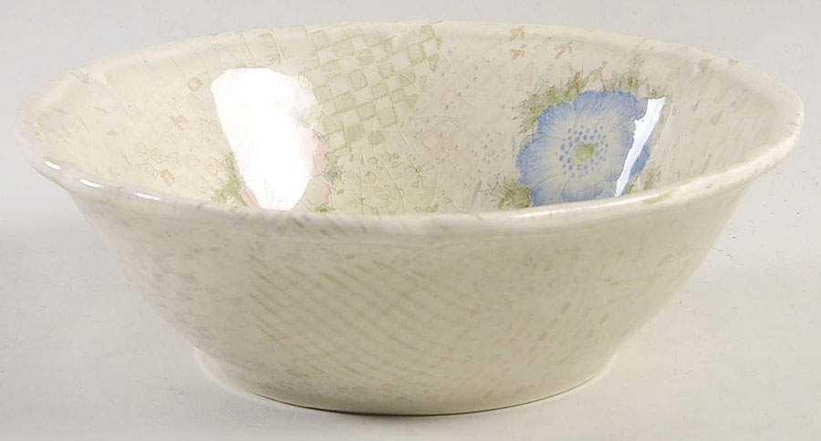Provence (Pink and Blue Flowers) Coupe Cereal Bowl by Fitz & Floyd-1