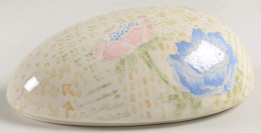 Provence (Pink and Blue Flowers) Lid for 4" Egg Box by Fitz & Floyd-1