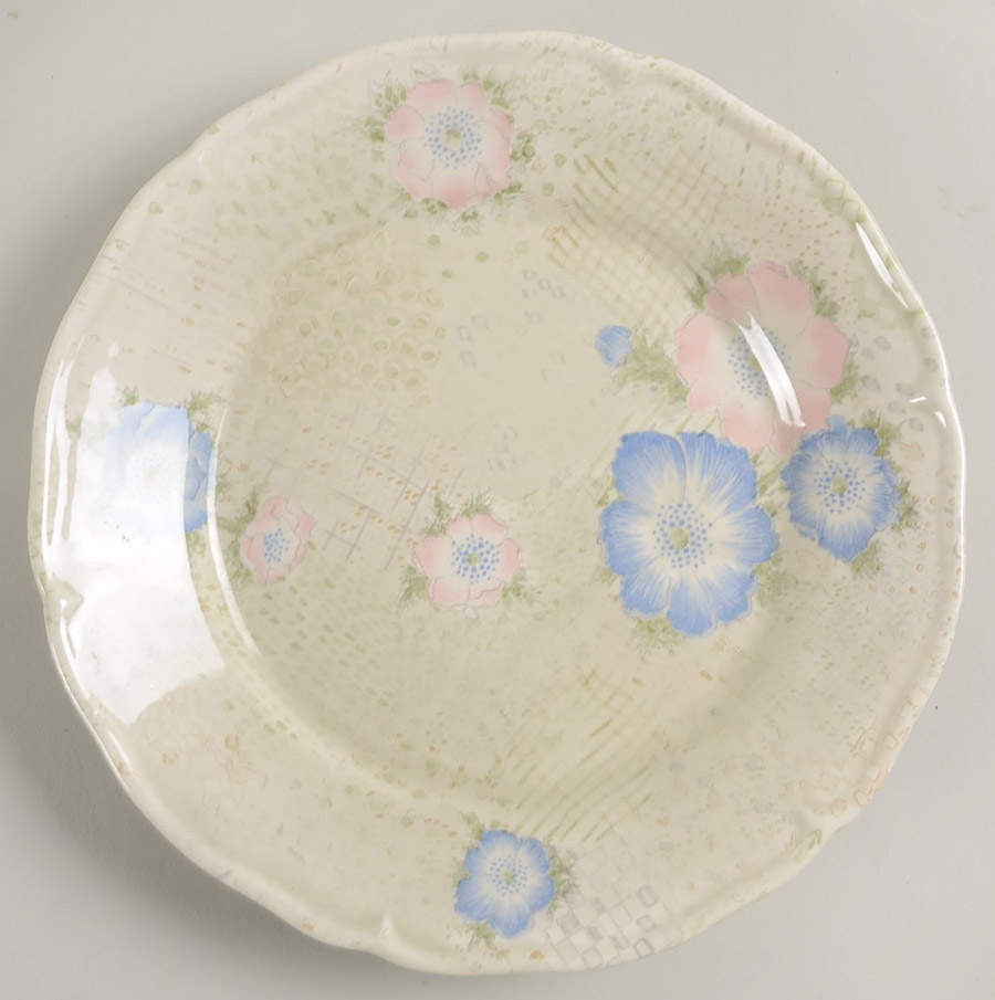 Provence (Pink and Blue Flowers) Salad Plate by Fitz & Floyd-1