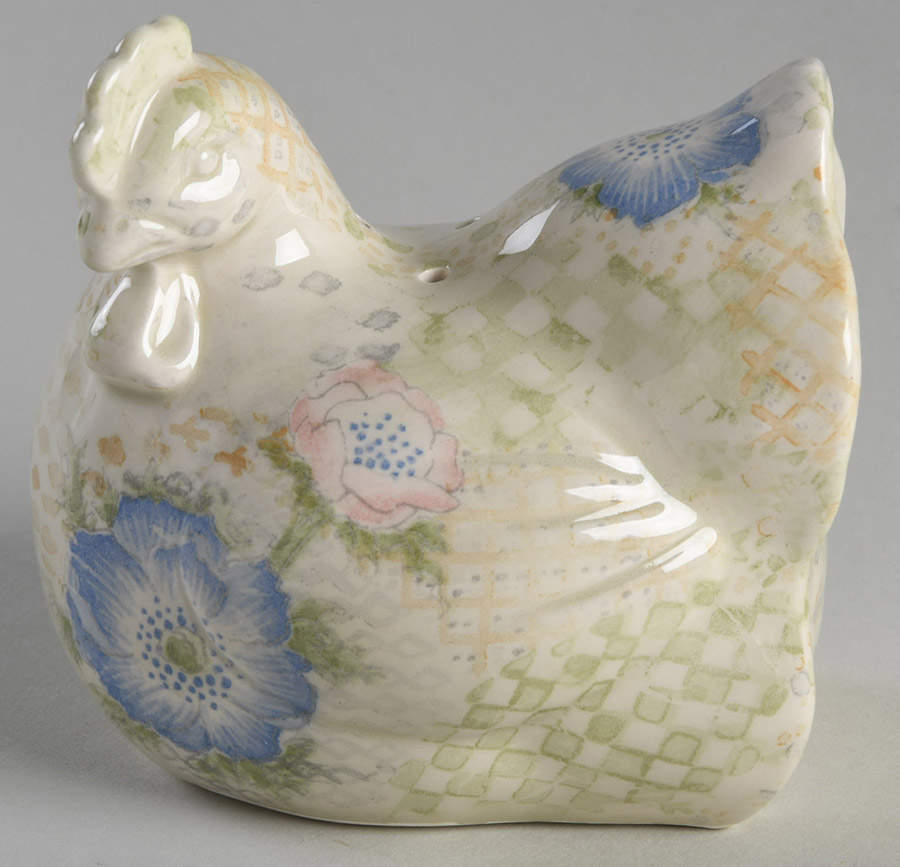 Provence (Pink and Blue Flowers) Figural Salt Shaker by Fitz & Floyd-1