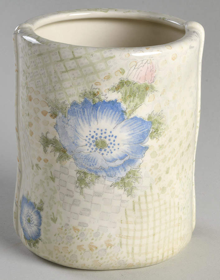Provence (Pink and Blue Flowers) Small Canister No Lid by Fitz & Floyd-1
