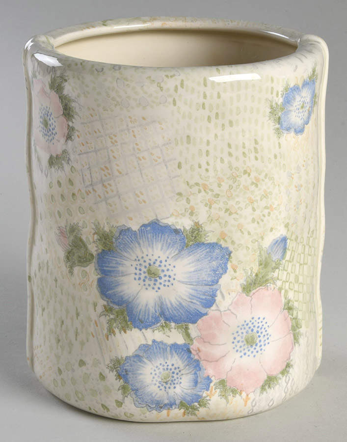 Provence (Pink and Blue Flowers) Medium Canister No Lid by Fitz & Floyd-1