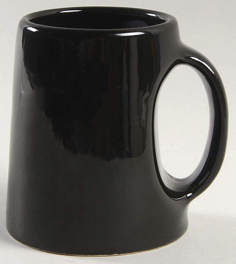 Quadrille Black (Earthenware) Mug by Fitz & Floyd-1