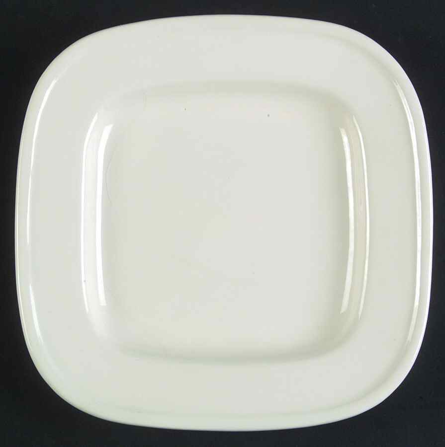 Quadrille White (Earthenware) Square Salad Plate by Fitz & Floyd-1