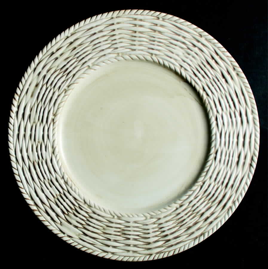 Raffia Service Plate (Charger) by Fitz & Floyd-1