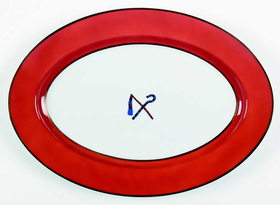 Ramses 14" Oval Serving Platter by Fitz & Floyd-1