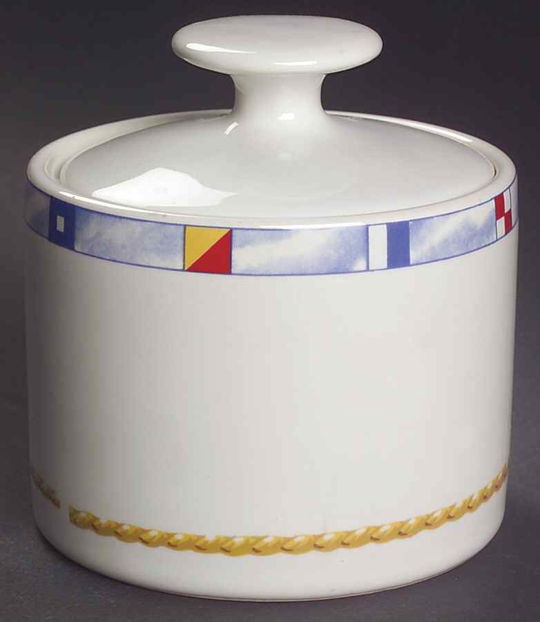 Regatta Sugar Bowl & Lid by Fitz and Floyd-1