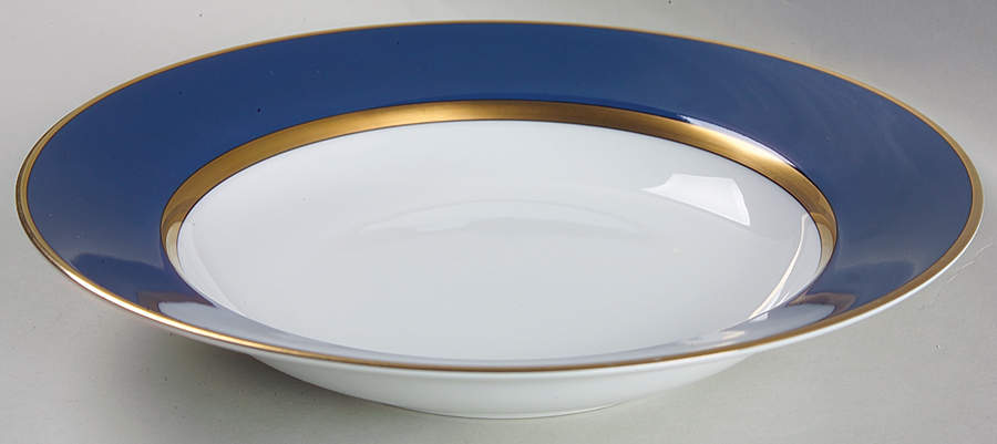 Renaissance Cerulean Blue (Japan) Large Rim Soup Bowl by Fitz & Floyd-1