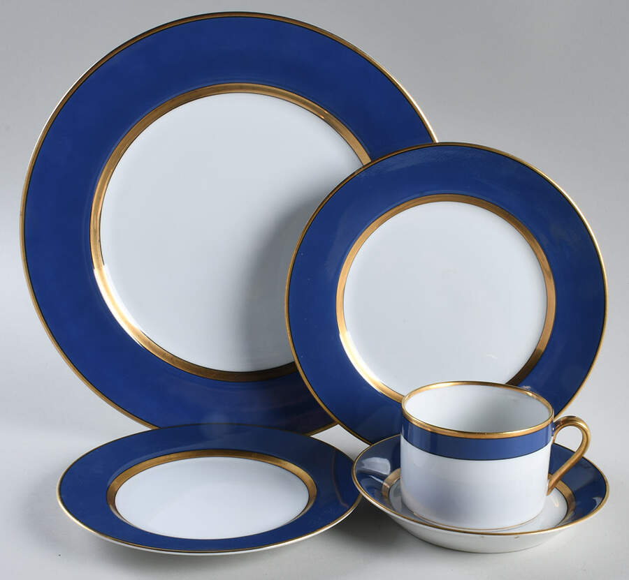 Renaissance Cerulean Blue (Japan) 5 Piece Place Setting by Fitz & Floyd-1