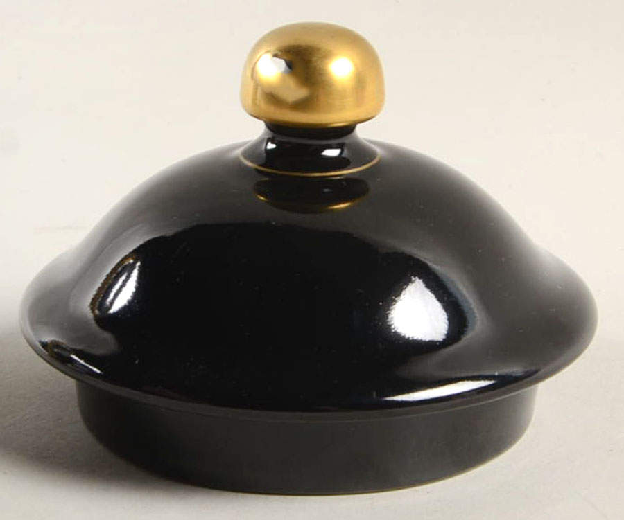 Renaissance Black On Buff Lid for Coffee Pot by Fitz & Floyd-1
