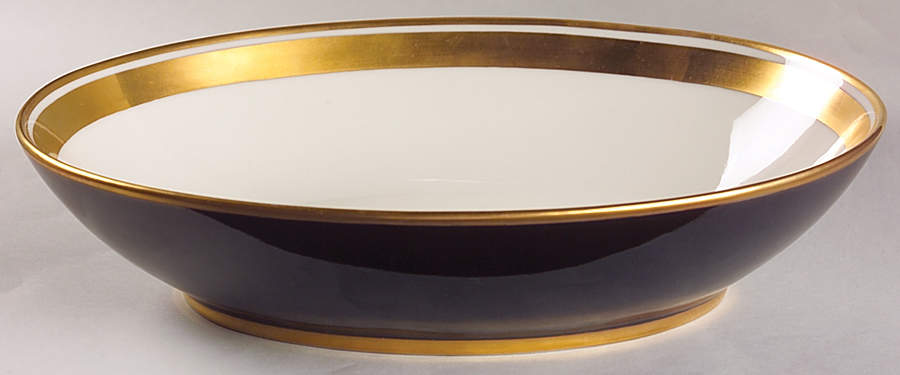 Renaissance Black On Buff 10" Oval Vegetable Bowl by Fitz & Floyd-1