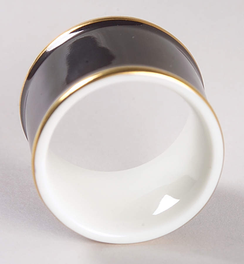 Renaissance Black On Buff Napkin Ring by Fitz & Floyd-1
