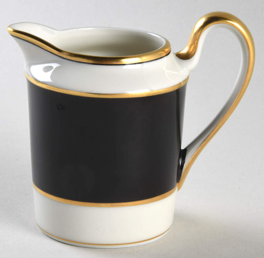 Renaissance Black On Buff Creamer by Fitz & Floyd-1