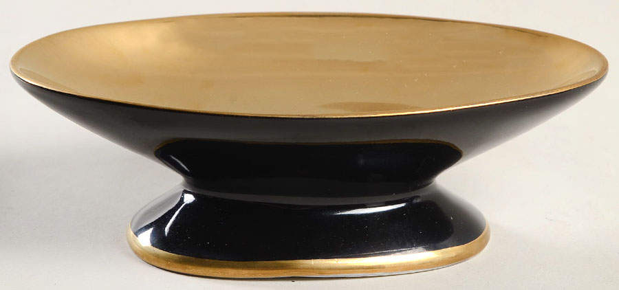 Renaissance Black On White Soap Dish by Fitz & Floyd-1