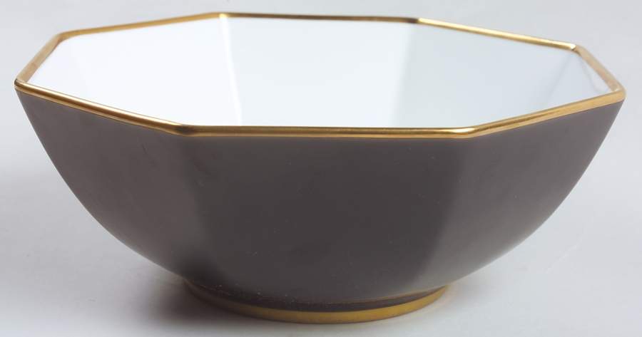 Renaissance Black On White 9" Octagonal Vegetable Bowl by Fitz & Floyd-1