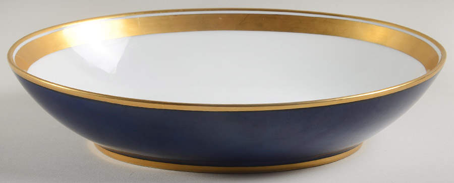 Renaissance Cobalt Blue (Japan) 10" Oval Vegetable Bowl by Fitz & Floyd-1