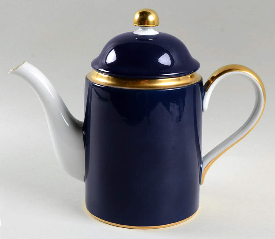 Renaissance Cobalt Blue (Japan) Coffee Pot & Lid by Fitz & Floyd-1
