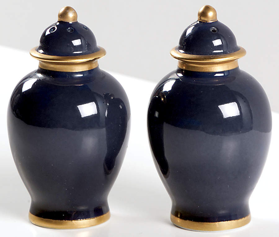 Renaissance Cobalt Blue (Japan) Salt & Pepper Set by Fitz & Floyd-1