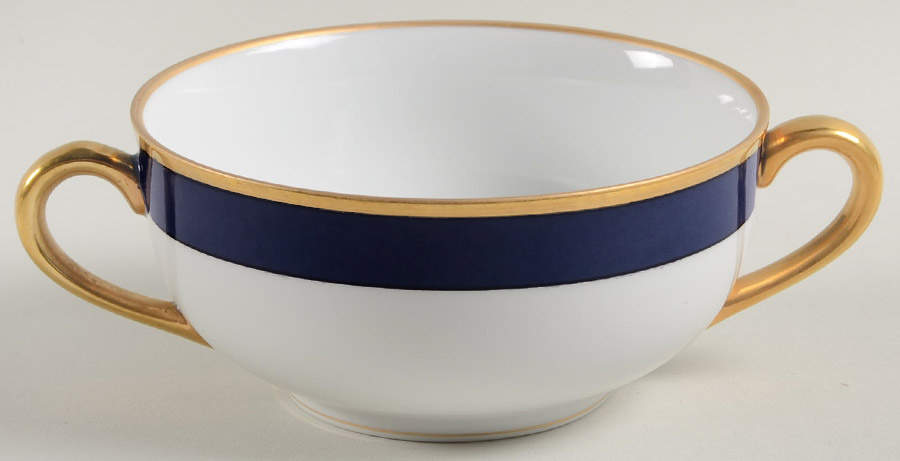 Renaissance Cobalt Blue (Japan) Flat Cream Soup Bowl by Fitz & Floyd-1