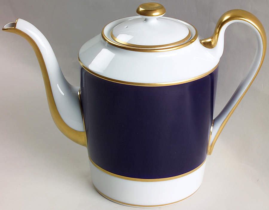 Renaissance Cobalt Blue (Japan) Coffee Pot & Lid by Fitz & Floyd-1