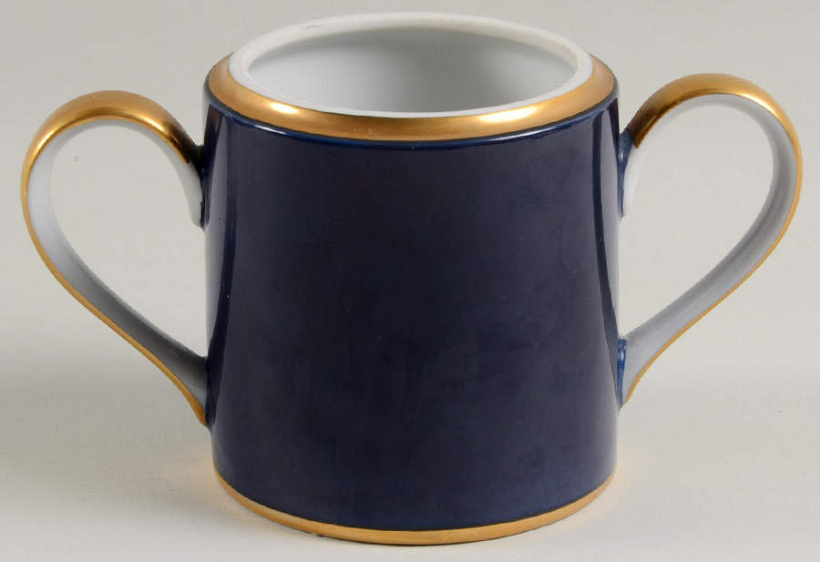 Renaissance Cobalt Blue (Japan) Sugar Bowl No Lid by Fitz & Floyd-1