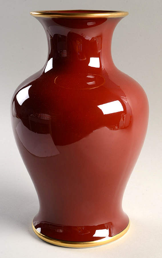 Renaissance Cinnabar 11" Vase by Fitz & Floyd-1