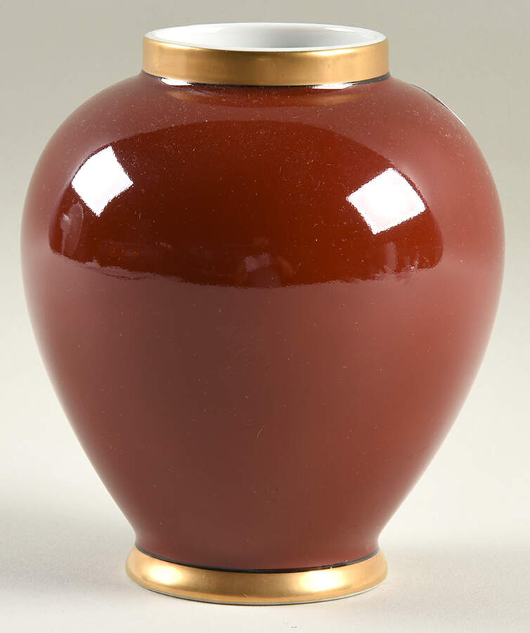 Renaissance Cinnabar Small Ginger Jar No Lid by Fitz & Floyd-1