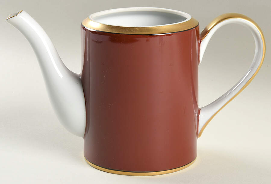 Renaissance Cinnabar Mini Coffee Pot No Lid by Fitz & Floyd-1