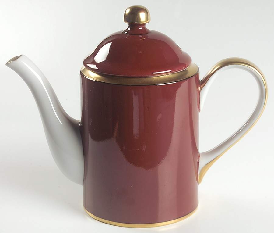 Renaissance Cinnabar Mini Coffee Pot & Lid by Fitz & Floyd-1