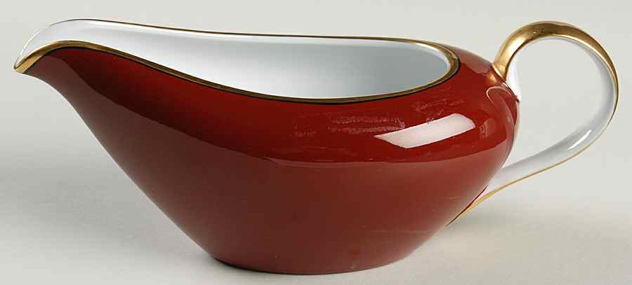 Renaissance Cinnabar Gravy Boat by Fitz & Floyd-1