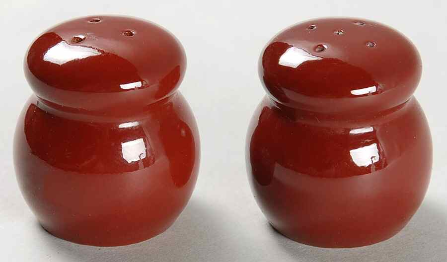 Renaissance Cinnabar Individual Salt & Pepper Set by Fitz & Floyd-1