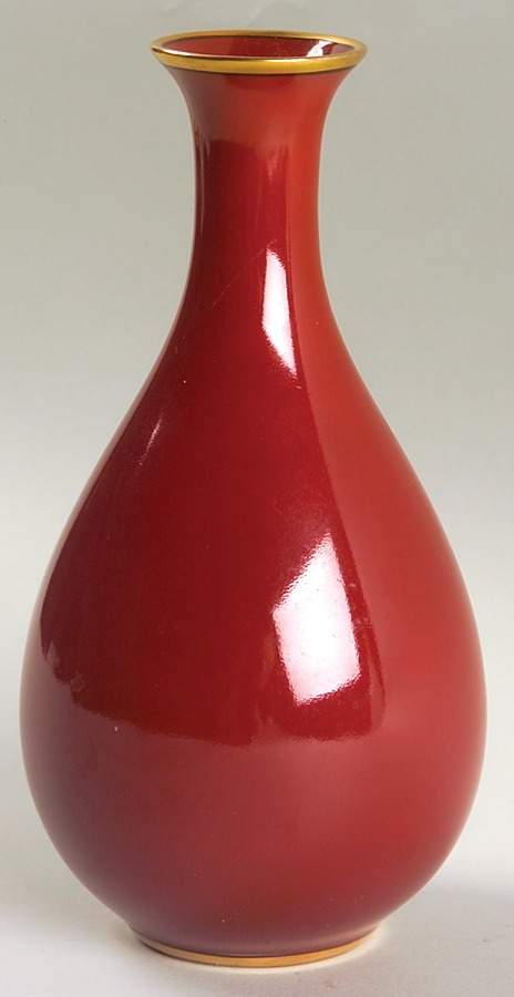 Renaissance Cinnabar 6" Bud Vase by Fitz & Floyd-1
