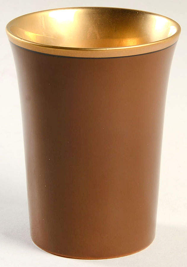 Renaissance Cognac (Medium Brown) China Bathroom Tumbler by Fitz & Floyd-1