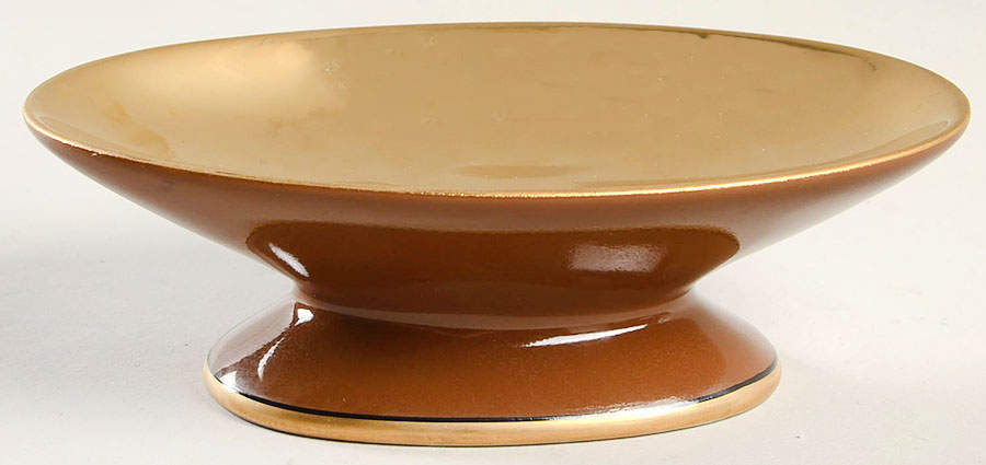 Renaissance Cognac (Medium Brown) Soap Dish by Fitz & Floyd-1