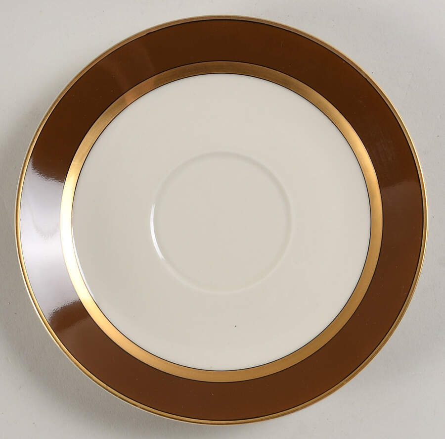 Renaissance Cognac (Medium Brown) Saucer for Cream Soup Bowl by Fitz & Floyd-1