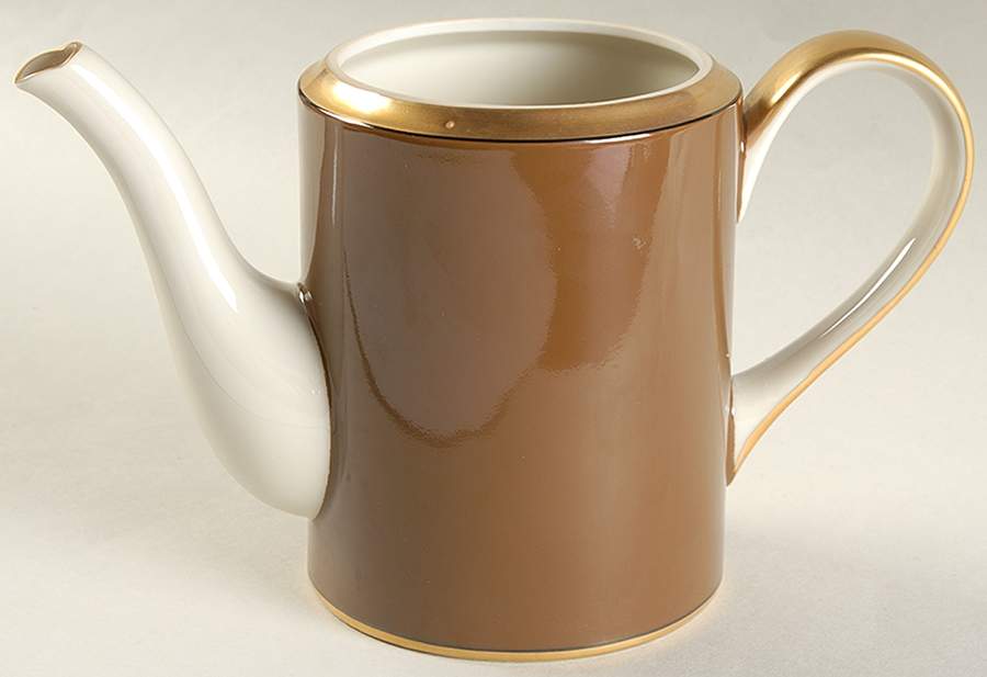Renaissance Cognac (Medium Brown) Mini Coffee Pot No Lid by Fitz & Floyd-1