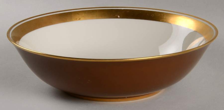 Renaissance Cognac (Medium Brown) 9" Round Vegetable Bowl by Fitz & Floyd-1