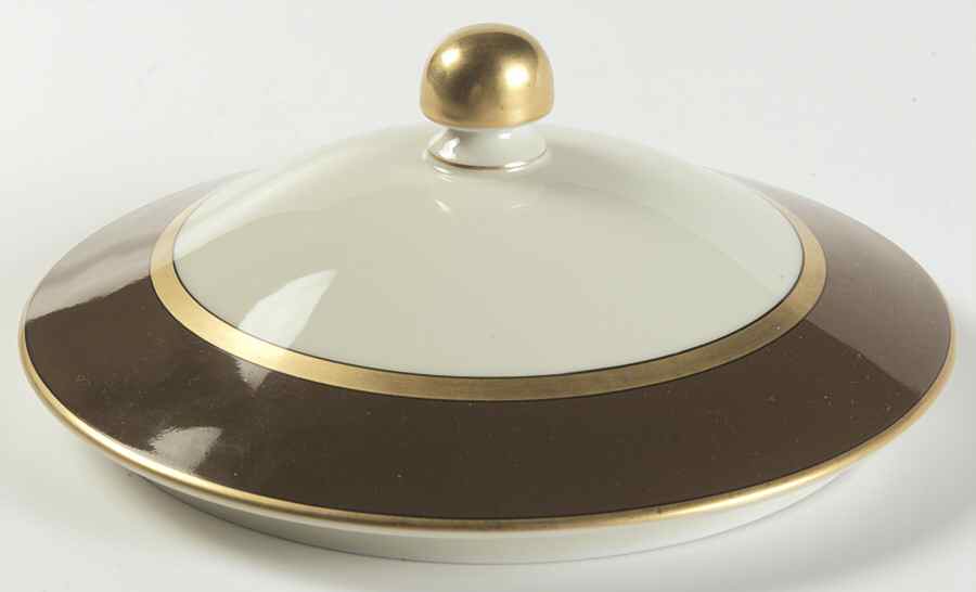 Renaissance Cognac (Medium Brown) Lid for Round Vegetable by Fitz & Floyd-1