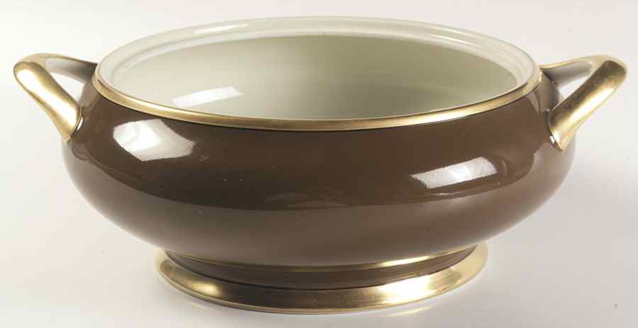 Renaissance Cognac (Medium Brown) Round Vegetable No Lid by Fitz & Floyd-1