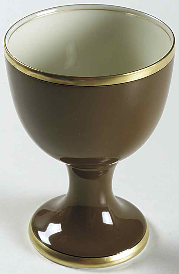 Renaissance Cognac (Medium Brown) China Goblet by Fitz & Floyd-1