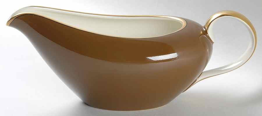 Renaissance Cognac (Medium Brown) Gravy Boat by Fitz & Floyd-1