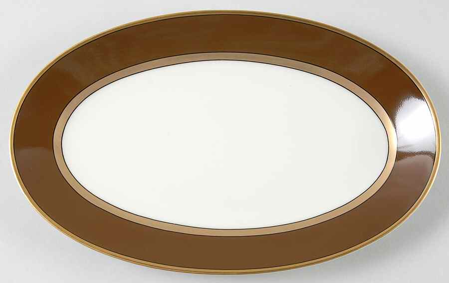 Renaissance Cognac (Medium Brown) Relish/Gravy Underplate by Fitz & Floyd-1