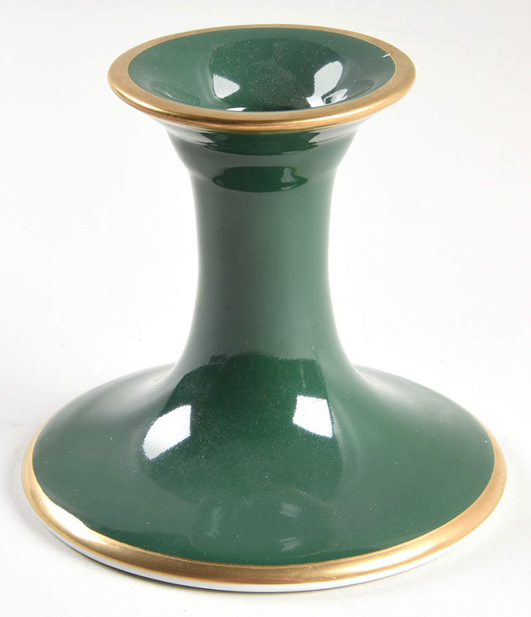 Renaissance Dark Green 3" Candlestick by Fitz & Floyd-1