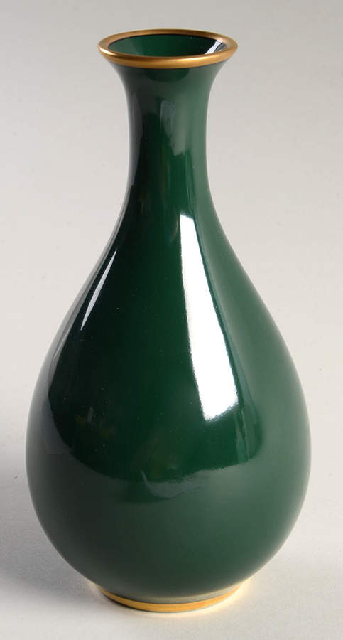 Renaissance Dark Green 6" Bud Vase by Fitz & Floyd-1