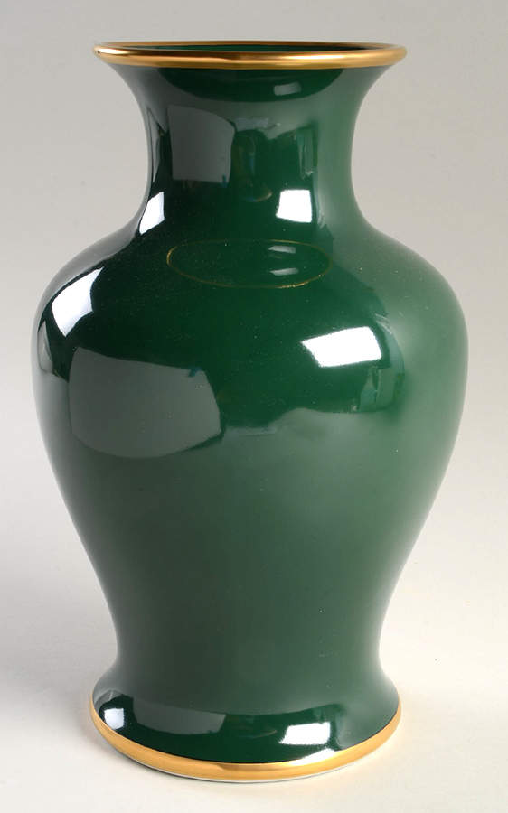 Renaissance Dark Green 11" Vase by Fitz & Floyd-1