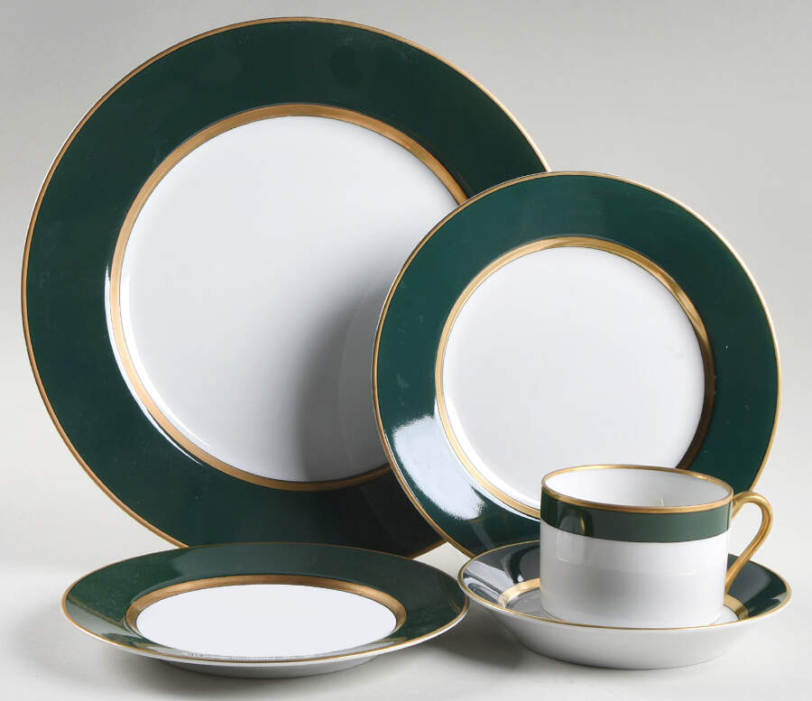 Renaissance Dark Green 40 Piece Estate Set by Fitz & Floyd-1