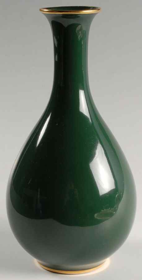 Renaissance Dark Green 9" Vase by Fitz & Floyd-1