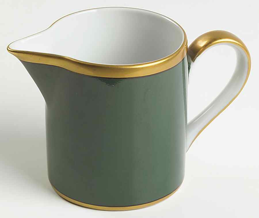 Renaissance Dark Green Creamer by Fitz & Floyd-1
