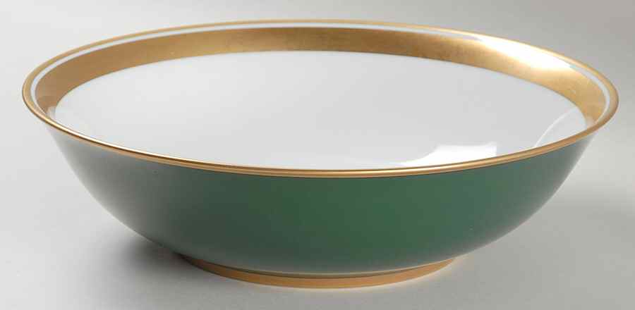 Renaissance Dark Green 9" Round Vegetable Bowl by Fitz & Floyd-1