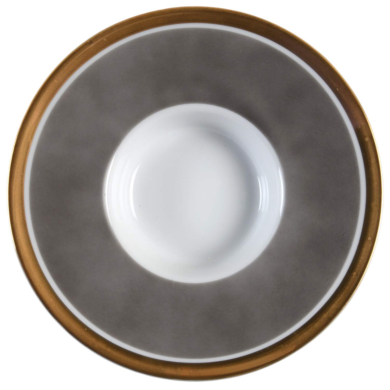 Renaissance Gray Saucer for Espresso Cup by Fitz and Floyd-1
